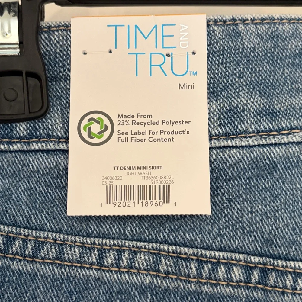 Classic Blue Denim Mini Skirt Size 12 - Picture 5 of 12